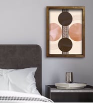 BK Gift Yatak Odası Konseptli Doğal Masif Ahşap Çerçeveli Tablo 45x65cm-50