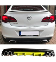 Opel Astra J Sedan Sarı Difüzör Çiftli Yuvarlak Egzoz Görünümlü D Tip Difizör