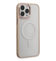 Pilelistore   iPhone 15 Pro Kılıf Room Magneticsafe Silikon - Pudra