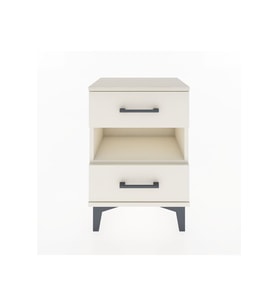 Arges Komodin Tek Raflı 2 Çekmeceli 44x30x64 Aytaşı-Aytaşı
