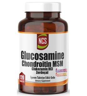 120 Tablet Glukozamin Kondroitin Msm + II Collagen Turmeric