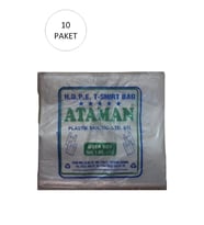 Kalın Şeffaf Atlet Poşet Orta Boy 27x47 Cm 1 Kg (10 Paket-Takriben 1,450 Adet)