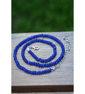 STONEAGE JEWELLERY Bayan Kolye Rondela Kesim Ceyt Doğal Taş (Altın / Dore)