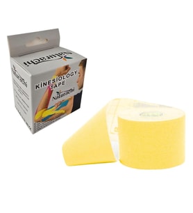 Kinezyobant Sporcu Bandı Kinesio Tape 5 Metre*5cm Sarı Renk