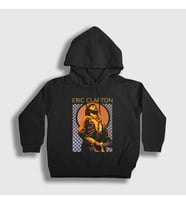 Presmono Unisex Çocuk Siyah Poster Gitarist Müzik Eric Clapton Kapüşonlu Sweatshirt 477471tt