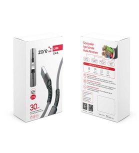 Zore LS66 Micro Usb Kablo (Gri)