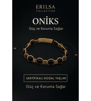 Sertifikalı Doğal Oniks Taşı Bileklik – Güç ve Koruma Sağlayan El Yapımı Enerji Takısı (Çok Renkli)
