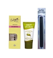 Kalyon Oje Kurutucu Fırçalı + Dalan Krem 20 Ml + Tırnak Törpüsü