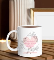 BK Gift Kişiye Özel Anneler Günü Temalı Beyaz Kupa Bardak, Anneler Günü Hediyesi, Anneye Hediye, Ev Hediyesi-2
