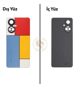Tecno Camon 19 Pro Renkli Uyumlu Arka Kapak Arka Cam Batarya Pil Kapağı Lazer Kesim Back Cover