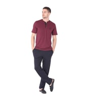 LYYN D's Damat 224016 4'lü Pijama Takımı (Bordo)