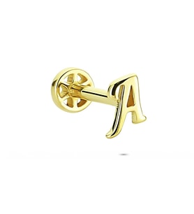 Glorria Altın A Harfi Tragus Piercing