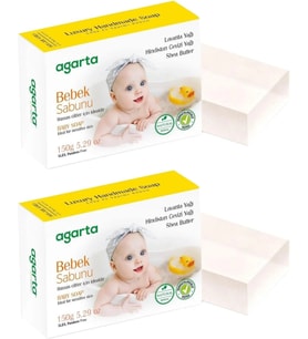 Agarta El Yapımı Doğal Sabun 150GR Bebek (2 Li Set)