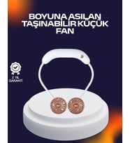 Usb Şarjlı Katlanabilir Mini Boyun Fanı 1–3 Saat Kullanım