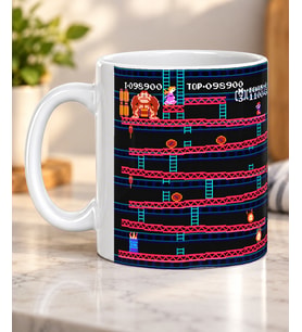 Donkey Kong Kupa Bardak Retro Nintendo Oyun Temalı Gamerlara Hediye 330 ml Porselen