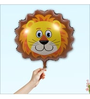 Safari Sevimli Hayvanlar Folyo Balon, 45 cm - Aslan (STD)