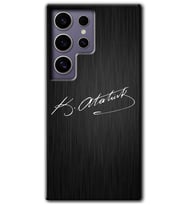 Galaxy S24 Ultra Kılıf HD Desen Baskılı Kılıf - İmza Atatürk
