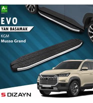 S-Dizayn KGM Musso Grand Evo Krom Yan Basamak 213 Cm 2026 Üzeri A+ Kalite
