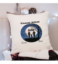 Canım Ailem Tasarımlı Yastık Kişiye Özel