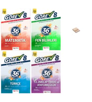 Nitelik 8. Sınıf 2027 LGS Görev Matematik Fen Türkçe ve İnkılap 4lü Haftalık Föyler + Telefon Standı