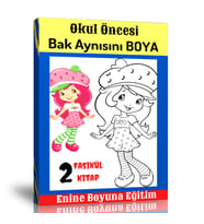 Okul Öncesi Bak Aynısını Boyama Kitabı (2 Fasikül Kitap)