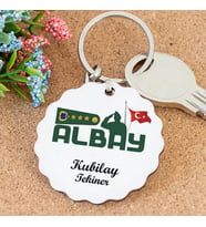 İsme Özel Albay Papatya Anahtarlık