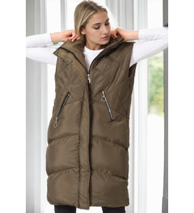 Z9743 DEWBERRY BAYAN YELEK-HAKİ