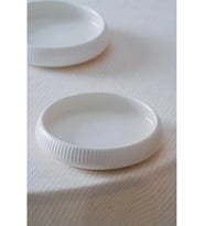 Acar Linea Porselen Beyaz Yuvarlak Tabak 6'lı 13 cm