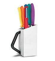 Victorinox 6.7126.6C1 Swiss Classic 7li Soyma Bıçağı Blok Set, Renkli