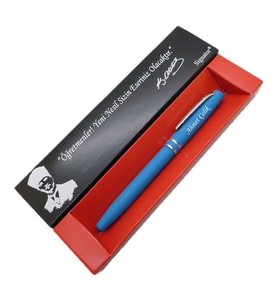 Signator® C680 Sky Blue Roller Kalem  İsme Özel Kalem  Hediyelik Kalem - (Öğretmenler Günü, Doğum Günü, Yeni Yıl vb. Kutulu) (Karışık)