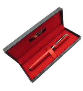 Signator® T427 Kırmızı Titanyum Roller Kalem  İsme Özel Kalem  Hediyelik Kalem (Karışık)