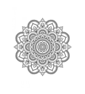 Artdeco 30X40 Cm Desenli Tuval Mandala 1