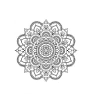 Artdeco 30X40 Cm Desenli Tuval Mandala 1