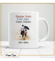 Babalar Günü Özel Hediye Çay Kahve Kupa Bardak-baba19