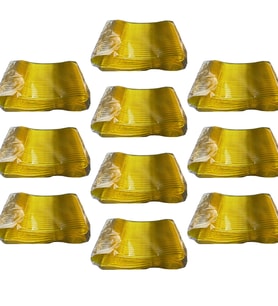 Plastik Şeffaf Sarı Sup Kaşık - Tatlı Dondurma Kaşığı - 12.5 Cm. - 50 Adetlik 10 Paket