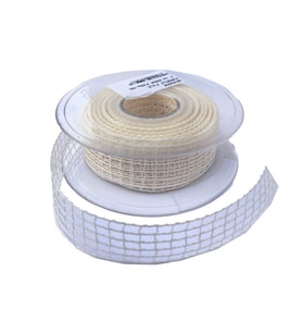 Kurdele Kanaviçe File Modeli 2 CM (20 Metre)  Krem
