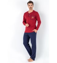 Miorre Uzun Kol Erkek Pijama Takımı (Bordo)