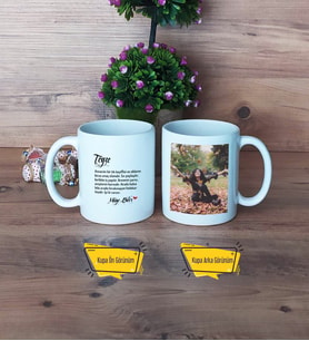 Teyzeye Hediye Kupa Bardak Beyaz Fotoğraflı Teyzeye Doğum Günü Hediyesi