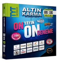 Altın Karma 2024 Tyt 10 Farklı Yayın 10 Farklı Deneme + Son 1 Yıl Çıkmış Sorular Hediye