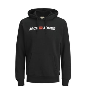 Jack & Jones 12137054 Jejcorp Old Logo Sweat Hood Noos Siyah