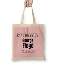 REMEMBERING George Floyd 1973-2020 Bez Çanta Uzun Saplı