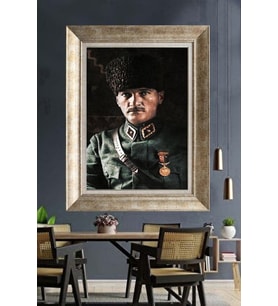 Gümüş Çerçeveli Atatürk Tablo ds151