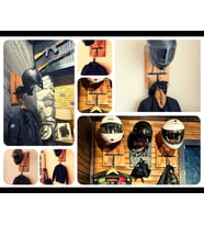 Motosiklet Kask Askısı, Motor Kask Askısı, sex1mpv1 (Siyah)