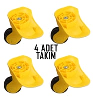 My Valice Valiz Tekerleği Kids Teker 4 Adet (Sarı)