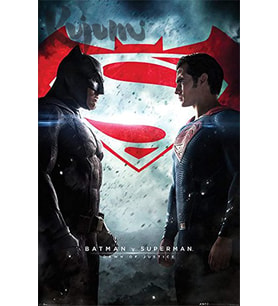 International Maxi Poster Batman V Superman Showdown Renkli One Size