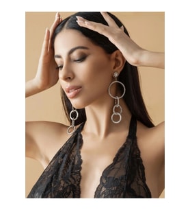 #Babydoll Sistina 857 Serisi Kaliteli Esnek Estetik Modern Şık Siyah Dantelli Fantezi Bodysuit