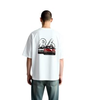 86 Retro Klasik Araçlar Baskılı Erkek Oversize Tişört