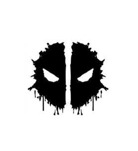 Deadpool Oto Cam Sticker 20*15 Cm
