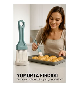 Yumurta Fırçası 14 CM Mutfak Yağlama Sos Sürme Fırçası Pasta Hamur Fırçası