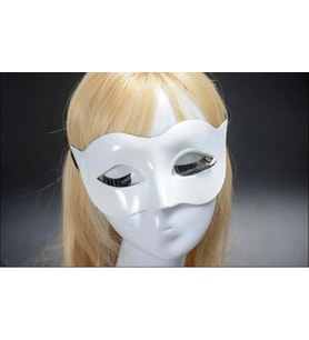 Beyaz Renk Masquerade Kostüm Partisi Venedik Balo Maskesi